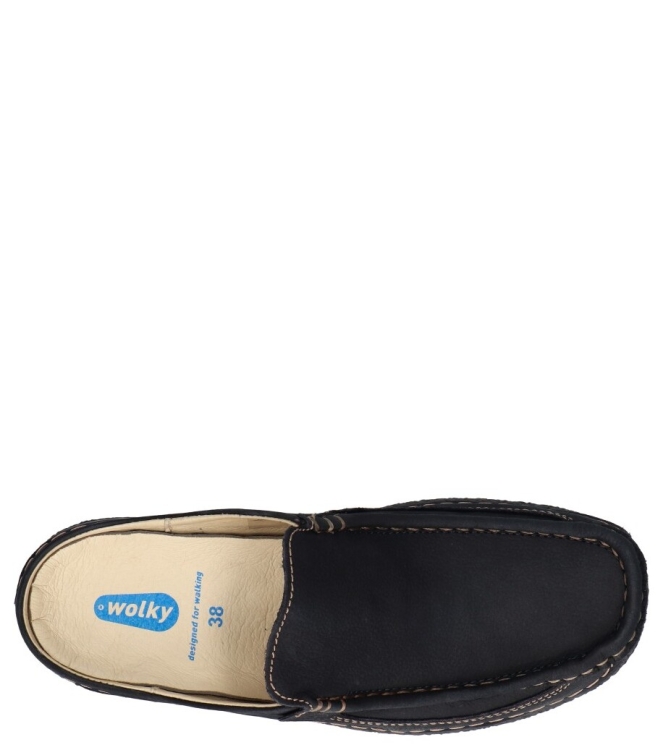 Wolky Wolky Slipper <span>0620211 800 Roll Slide</span> 800 Blue Wolky Slipper <span>0620211 800 Roll Slide</span> 0620211 800 Roll Slide blauw - www.bremmerschoenen.live - Bremmer Schoenen