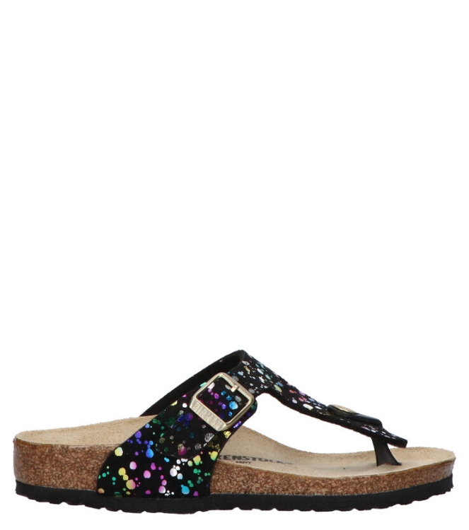 Birkenstock Birkenstock slipper <span>1019734 Gizeh kids MF</span> Black pop confetti Birkenstock slipper <span>1019734 Gizeh kids MF</span> 1019734 Gizeh kids MF zwart - www.bremmerschoenen.live - Bremmer Schoenen
