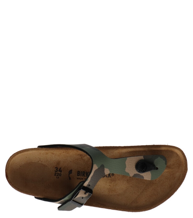 Birkenstock slipper <span>1019339 Gizeh Kids BF</span> 1019339 Gizeh Kids BF groen - www.bremmerschoenen.live - Bremmer Schoenen