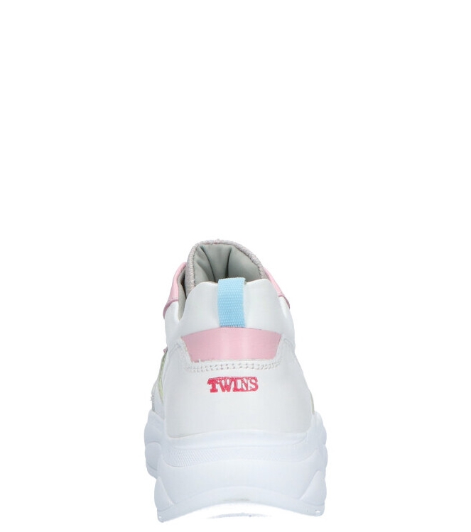 Twins Twins sneaker <span>321157 500</span> white/pink 500 Twins sneaker <span>321157 500</span> 321157 500 wit - www.bremmerschoenen.live - Bremmer Schoenen