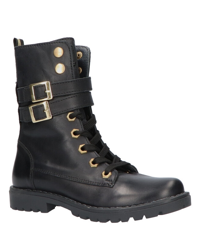 Jochie Jochie-Freaks veterboot <span>JF-21596 200</span> Black Jochie-Freaks veterboot <span>JF-21596 200</span> JF-21596 200 zwart - www.bremmerschoenen.live - Bremmer Schoenen