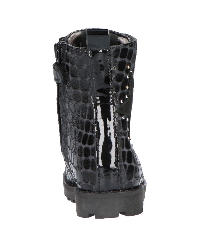Shoesme Shoesme veterboot <span>TA21W024-C</span> BLACK CROCO Shoesme veterboot <span>TA21W024-C</span> TA21W024-C zwart - www.bremmerschoenen.live - Bremmer Schoenen
