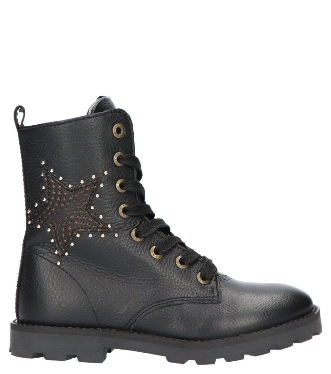 Shoesme Shoesme veterboot <span>TA21W024-B</span> Black Shoesme veterboot <span>TA21W024-B</span> TA21W024-B zwart - www.bremmerschoenen.live - Bremmer Schoenen