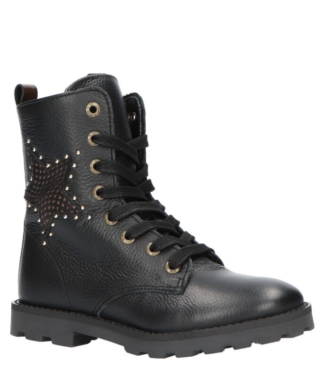 Shoesme Shoesme veterboot <span>TA21W024-B</span> Black Shoesme veterboot <span>TA21W024-B</span> TA21W024-B zwart - www.bremmerschoenen.live - Bremmer Schoenen