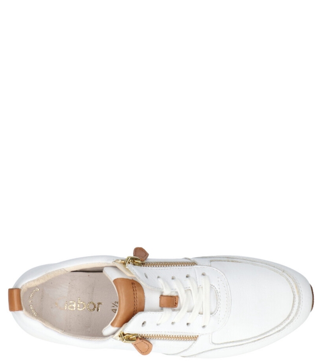 Gabor Gabor sneaker <span>83.431.21</span> 21 weiss/cognac Gabor sneaker <span>83.431.21</span> 83.431.21 wit - www.bremmerschoenen.live - Bremmer Schoenen
