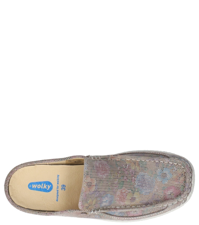 Wolky Wolky Slipper <span>0620245 157 Roll Slide</span> 157 Taupe flower Wolky Slipper <span>0620245 157 Roll Slide</span> 0620245 157 Roll Slide beige - www.bremmerschoenen.live - Bremmer Schoenen