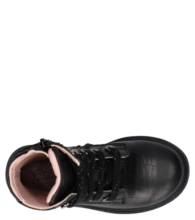Twins Twins veterboot <span>322630 689 Brit bugatti</span> 689 black croco Twins veterboot <span>322630 689 Brit bugatti</span> 322630 689 Brit bugatti zwart - www.bremmerschoenen.live - Bremmer Schoenen