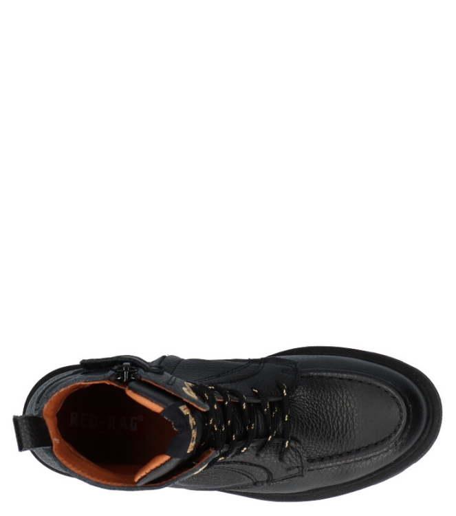 Red-Rag Red Rag veterboot <span>12400 922</span> 922 Black Nappa Red Rag veterboot <span>12400 922</span> 12400 922 zwart - www.bremmerschoenen.live - Bremmer Schoenen