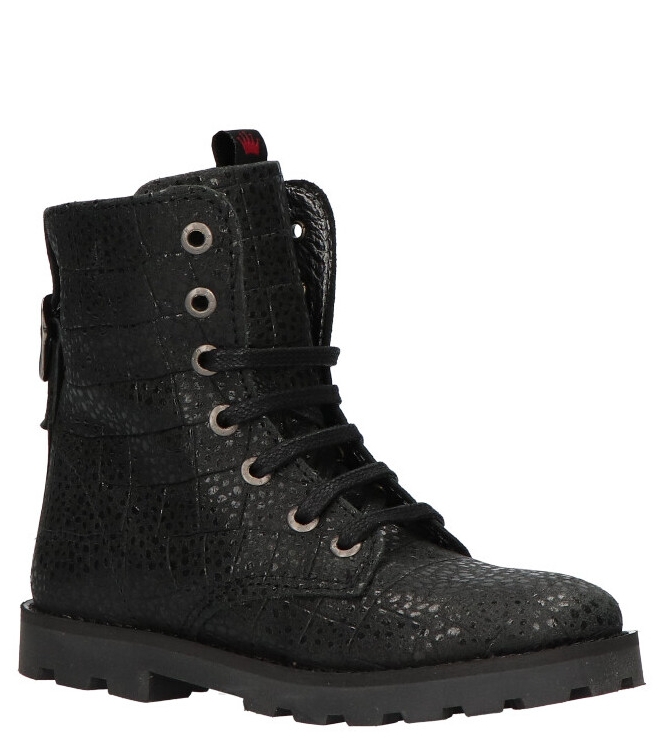 Shoesme Shoesme veterboot <span>TA22W014-A</span> A black Shoesme veterboot <span>TA22W014-A</span> TA22W014-A zwart - www.bremmerschoenen.live - Bremmer Schoenen