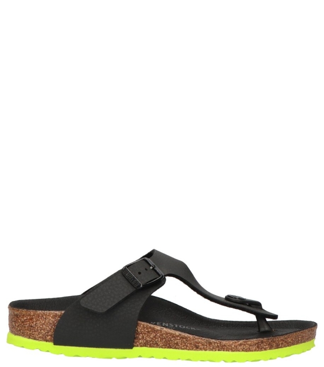 Birkenstock Birkenstock slipper <span>1024387 Gizeh Kids BF</span> Desert Soil Black lime Birkenstock slipper <span>1024387 Gizeh Kids BF</span> 1024387 Gizeh Kids BF zwart - www.bremmerschoenen.live - Bremmer Schoenen