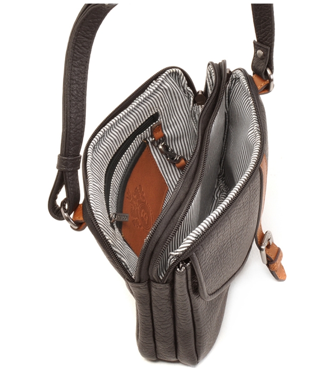 Berba Berba Crossbody tas <span>125-041-12</span> Chocolate Berba Crossbody tas <span>125-041-12</span> 125-041-12 bruin - www.bremmerschoenen.live - Bremmer Schoenen