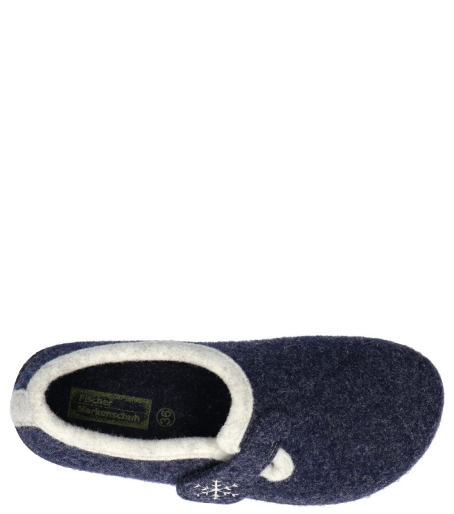 Fischer Fischer pantoffel <span>205620 501</span> 501 jeansblau Fischer pantoffel <span>205620 501</span> 205620 501 blauw - www.bremmerschoenen.live - Bremmer Schoenen