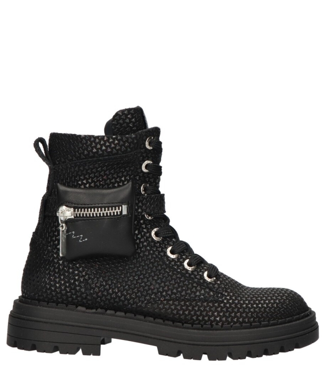 Red-Rag Red Rag veterboot <span>12472 921</span> 921 Black Metallic Red Rag veterboot <span>12472 921</span> 12472 921 zwart - www.bremmerschoenen.live - Bremmer Schoenen