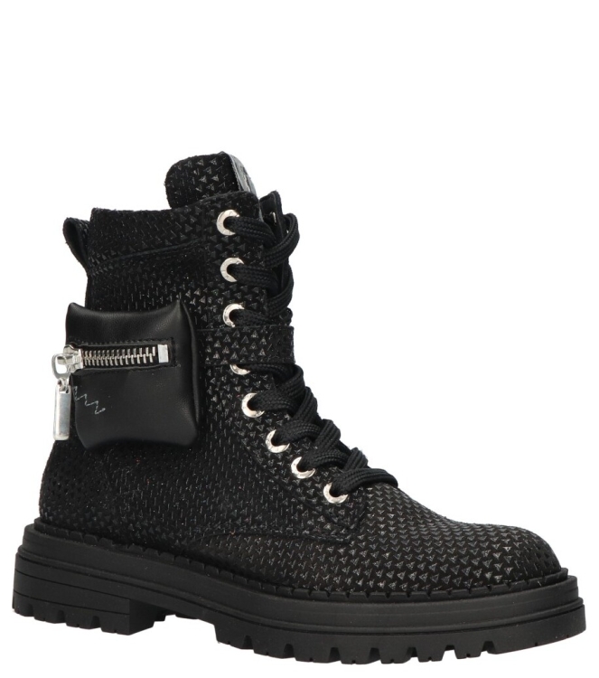 Red-Rag Red Rag veterboot <span>12472 921</span> 921 Black Metallic Red Rag veterboot <span>12472 921</span> 12472 921 zwart - www.bremmerschoenen.live - Bremmer Schoenen