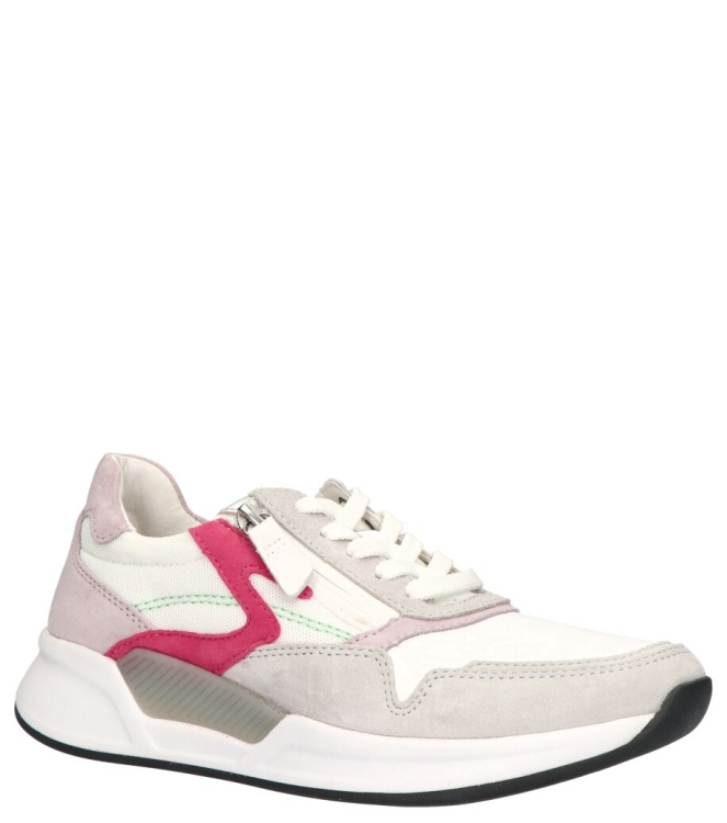 Gabor Gabor sneaker <span>46.957.41</span> 41 weis/grey/camelia k. Gabor sneaker <span>46.957.41</span> 46.957.41 wit - www.bremmerschoenen.live - Bremmer Schoenen
