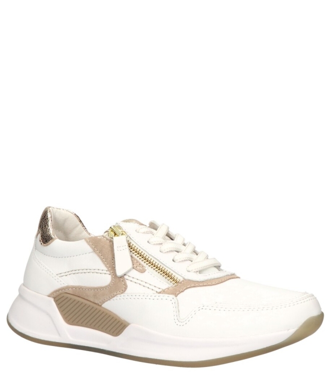 Gabor Gabor sneaker <span>46.957.52</span> 52 weiss/oasi (gold) Gabor sneaker <span>46.957.52</span> 46.957.52 wit - www.bremmerschoenen.live - Bremmer Schoenen