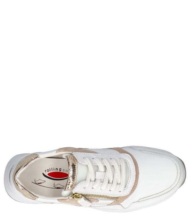 Gabor Gabor sneaker <span>46.957.52</span> 52 weiss/oasi (gold) Gabor sneaker <span>46.957.52</span> 46.957.52 wit - www.bremmerschoenen.live - Bremmer Schoenen