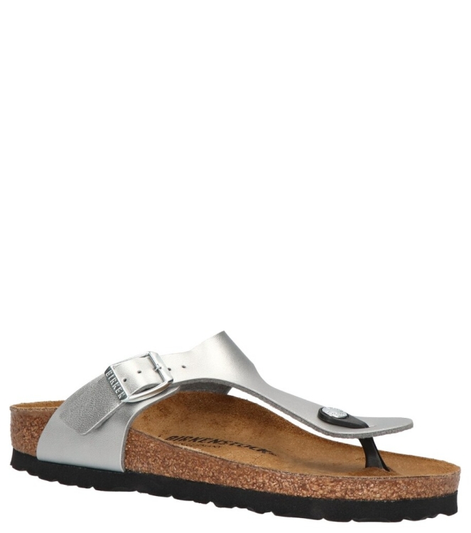 Birkenstock Birkenstock slipper <span>043853 Gizeh</span> Silver Birkenstock slipper <span>043853 Gizeh</span> 043853 Gizeh zilver - www.bremmerschoenen.live - Bremmer Schoenen