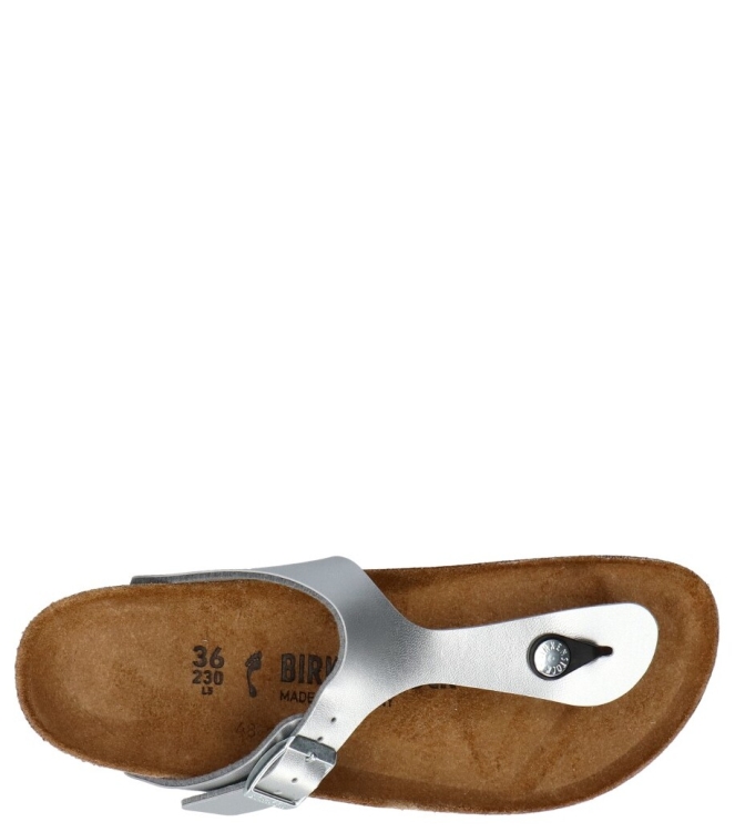 Birkenstock Birkenstock slipper <span>043853 Gizeh</span> Silver Birkenstock slipper <span>043853 Gizeh</span> 043853 Gizeh zilver - www.bremmerschoenen.live - Bremmer Schoenen