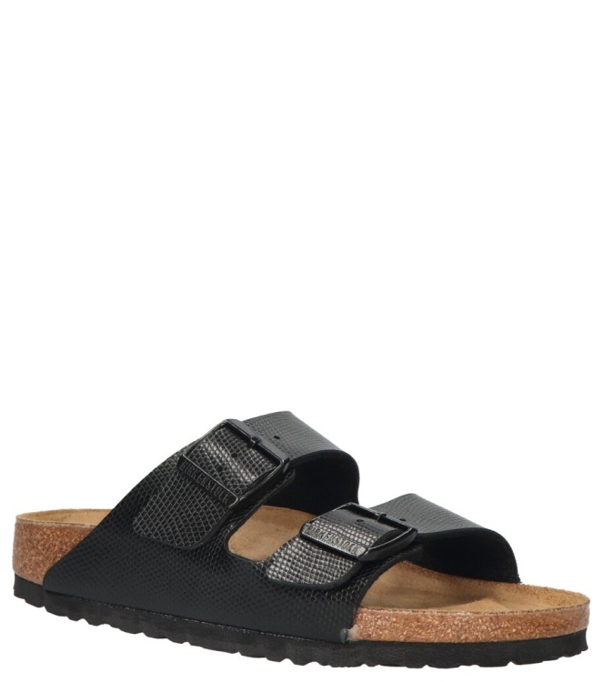 Birkenstock Birkenstock slipper <span>1027835 Arizona</span> Black Lizard Birkenstock slipper <span>1027835 Arizona</span> 1027835 Arizona zwart - www.bremmerschoenen.live - Bremmer Schoenen
