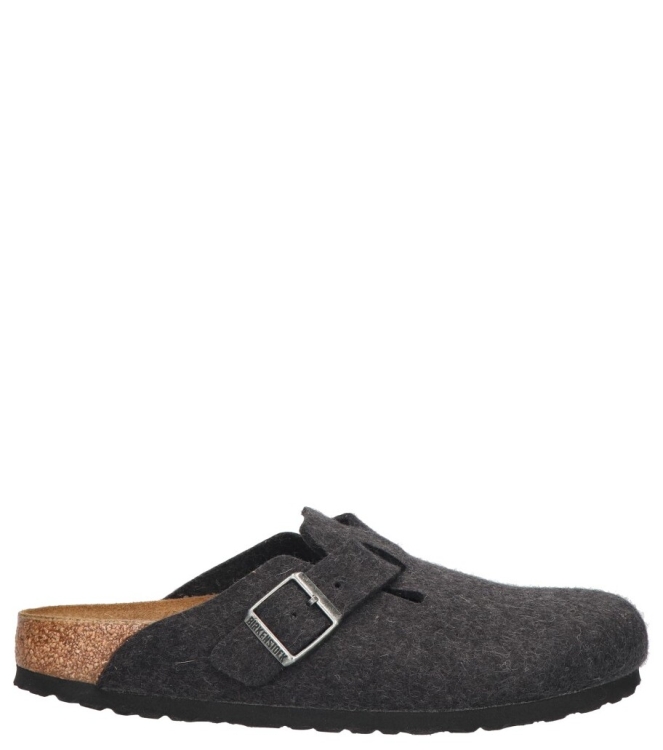 Birkenstock Birkenstock slipper <span>160373 Boston</span> anthracite Birkenstock slipper <span>160373 Boston</span> 160373 Boston grijs - www.bremmerschoenen.live - Bremmer Schoenen