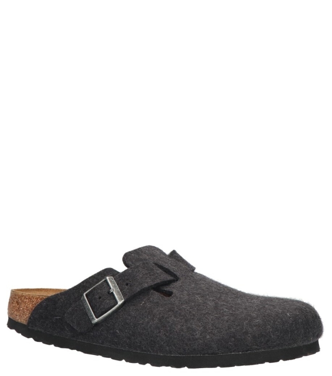 Birkenstock Birkenstock slipper <span>160373 Boston</span> anthracite Birkenstock slipper <span>160373 Boston</span> 160373 Boston grijs - www.bremmerschoenen.live - Bremmer Schoenen