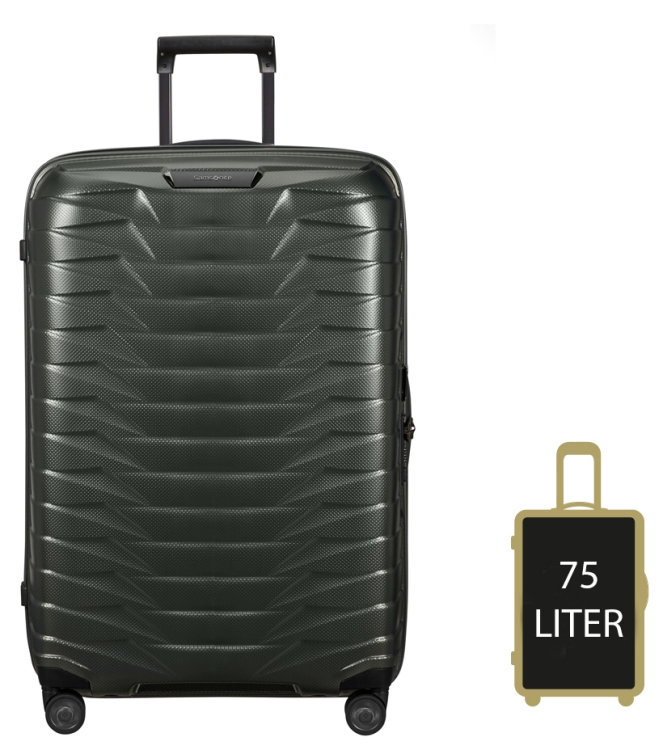 Samsonite Samsonite koffer <span>126042 9781 Proxis Spinner 75</span> Matt Climbing Ivy Samsonite koffer <span>126042 9781 Proxis Spinner 75</span> 126042 9781 Proxis Spinner 75 groen - www.bremmerschoenen.live - Bremmer Schoenen