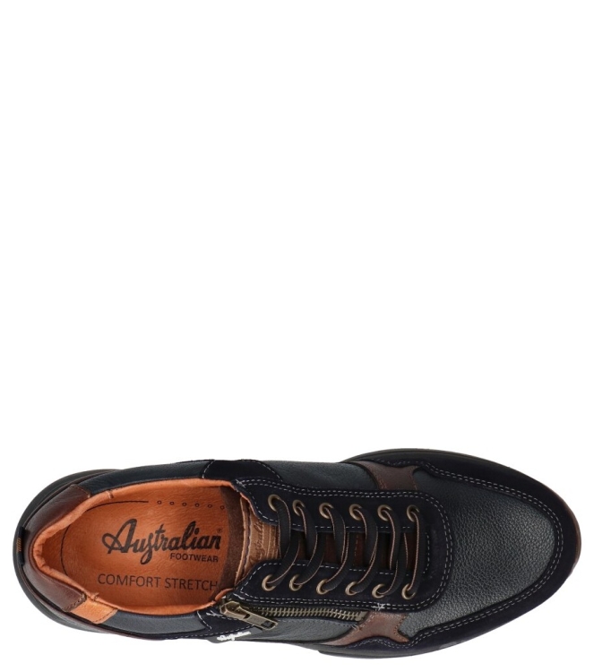 Australian Australian sneaker <span>15.1639.03 SJS Connery</span> Blue Cognac Brown Australian sneaker <span>15.1639.03 SJS Connery</span> 15.1639.03 SJS Connery blauw - www.bremmerschoenen.live - Bremmer Schoenen