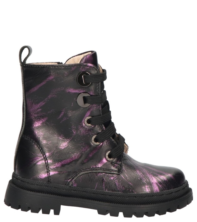 Shoesme Shoesme veterboot <span>NT24W007-F</span> Purple black Shoesme veterboot <span>NT24W007-F</span> NT24W007-F zwart - www.bremmerschoenen.live - Bremmer Schoenen