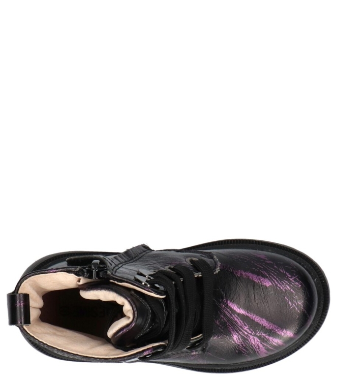 Shoesme Shoesme veterboot <span>NT24W007-F</span> Purple black Shoesme veterboot <span>NT24W007-F</span> NT24W007-F zwart - www.bremmerschoenen.live - Bremmer Schoenen
