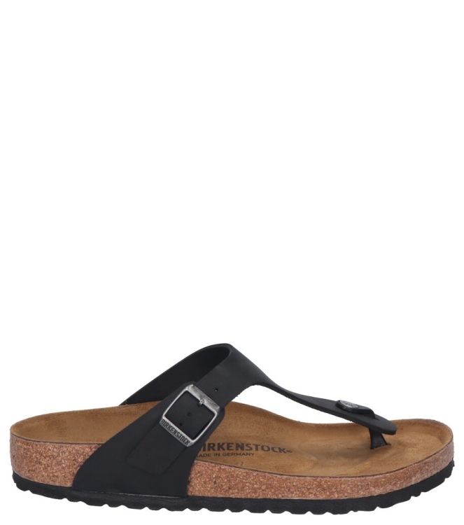 Birkenstock Birkenstock slipper <span>845251 Gizeh</span> oiled Black Birkenstock slipper <span>845251 Gizeh</span> 845251 Gizeh zwart - www.bremmerschoenen.live - Bremmer Schoenen
