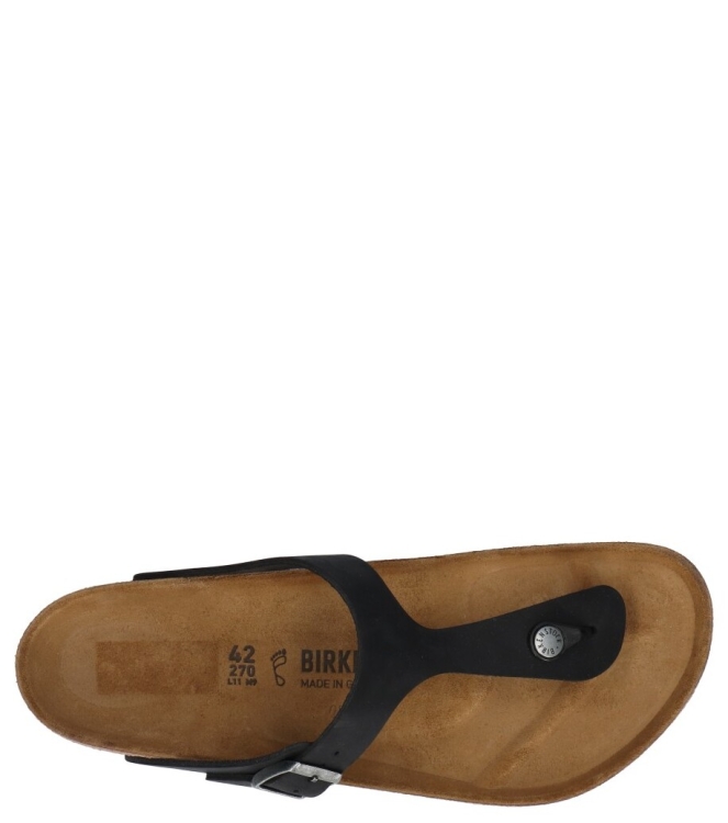 Birkenstock Birkenstock slipper <span>845251 Gizeh</span> oiled Black Birkenstock slipper <span>845251 Gizeh</span> 845251 Gizeh zwart - www.bremmerschoenen.live - Bremmer Schoenen
