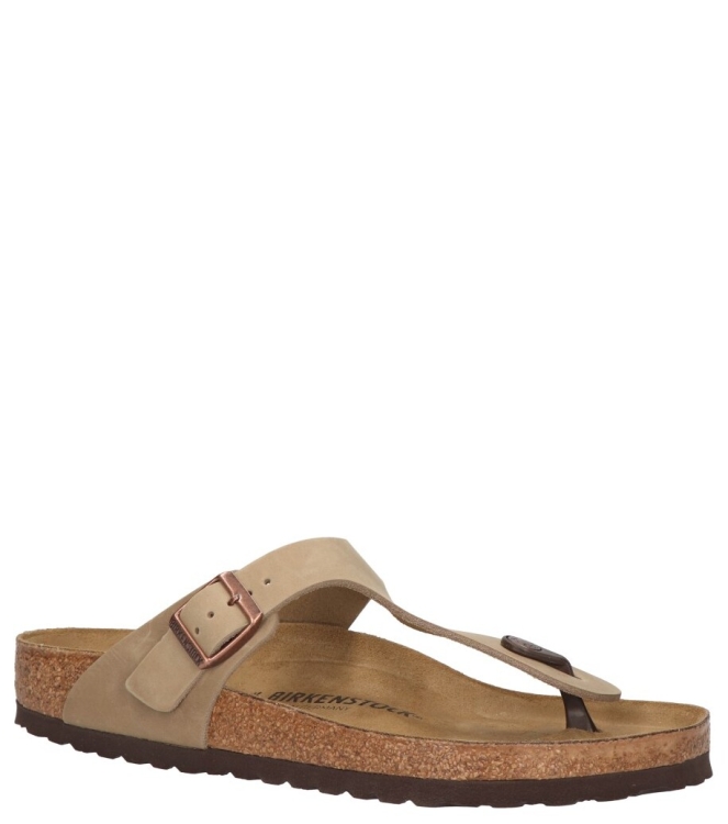Birkenstock Birkenstock slipper <span>943811 Gizeh</span> oiled Tabacco Brown Birkenstock slipper <span>943811 Gizeh</span> 943811 Gizeh groen - www.bremmerschoenen.live - Bremmer Schoenen
