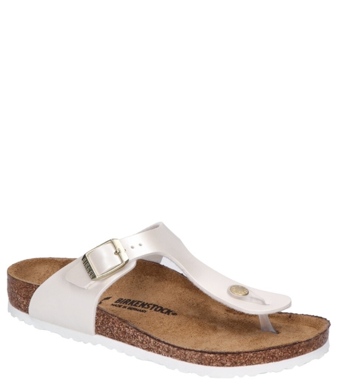 Birkenstock Birkenstock slipper <span>1029796 Gizeh</span> Electric metallic Pearl Birkenstock slipper <span>1029796 Gizeh</span> 1029796 Gizeh wit - www.bremmerschoenen.live - Bremmer Schoenen
