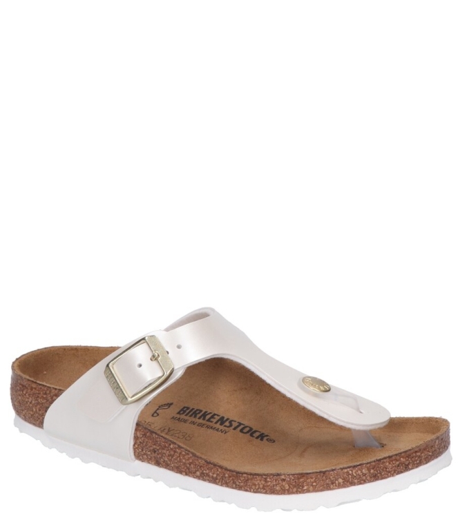 Birkenstock Birkenstock slipper <span>1029851 Gizeh</span> Electric metallic Pearl Birkenstock slipper <span>1029851 Gizeh</span> 1029851 Gizeh wit - www.bremmerschoenen.live - Bremmer Schoenen