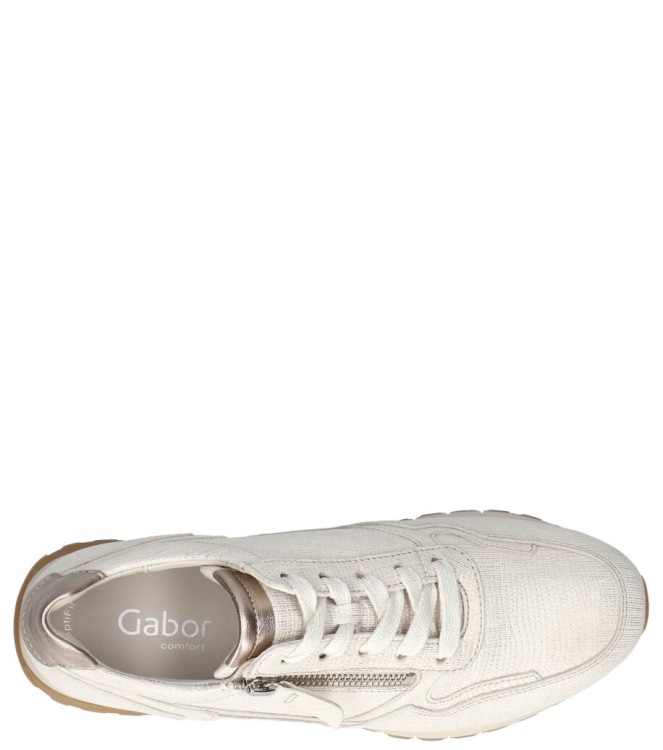 Gabor Gabor sneaker <span>66.378.80</span> 80 bianco/oro/puder Gabor sneaker <span>66.378.80</span> 66.378.80 beige - www.bremmerschoenen.live - Bremmer Schoenen