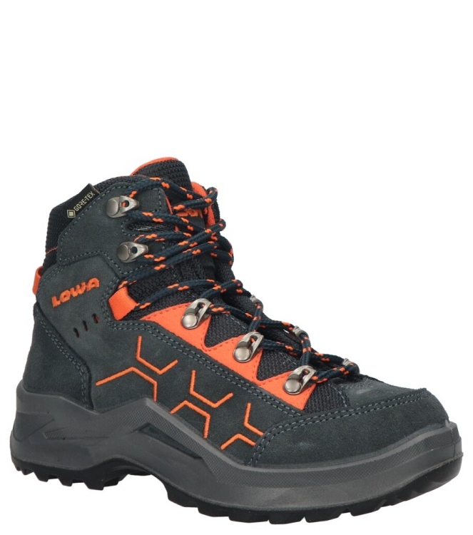 Lowa Lowa wandelschoen <span>LK641050-7920 Kody Evo GTX Mid Jr</span> 7920 Steelblue/orange Lowa wandelschoen <span>LK641050-7920 Kody Evo GTX Mid Jr</span> LK641050-7920 Kody Evo GTX Mid Jr blauw - www.bremmerschoenen.live - Bremmer Schoenen