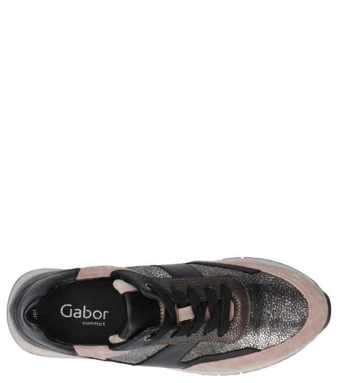 Gabor Gabor sneaker <span>76.445.64</span> 64 bronce/silk/schw Gabor sneaker <span>76.445.64</span> 76.445.64 brons - www.bremmerschoenen.live - Bremmer Schoenen
