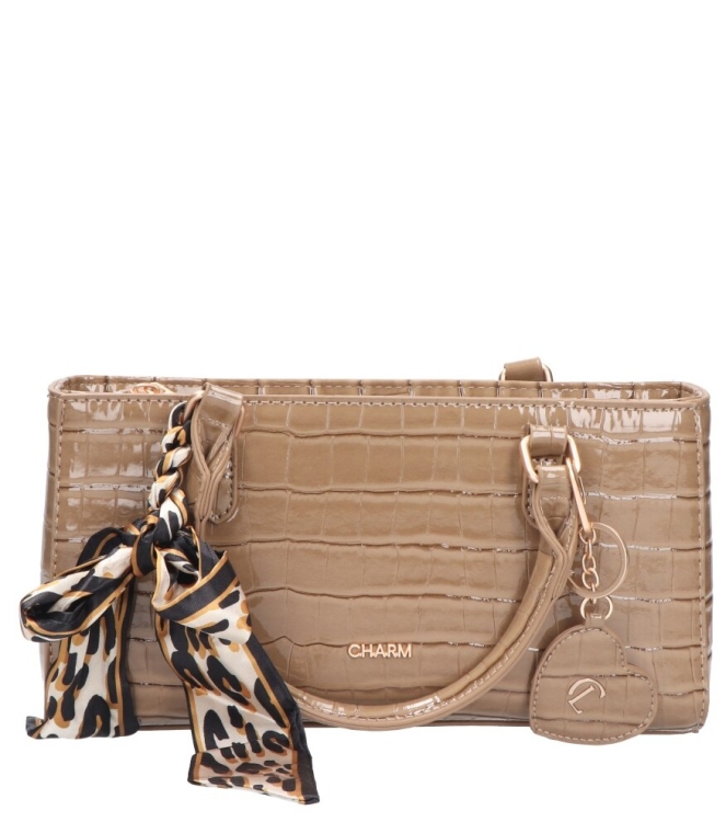 Charm Charm tas <span> W01384 016 Taupe</span> Taupe Charm tas <span> W01384 016 Taupe</span> W01384 016 Taupe beige - www.bremmerschoenen.live - Bremmer Schoenen