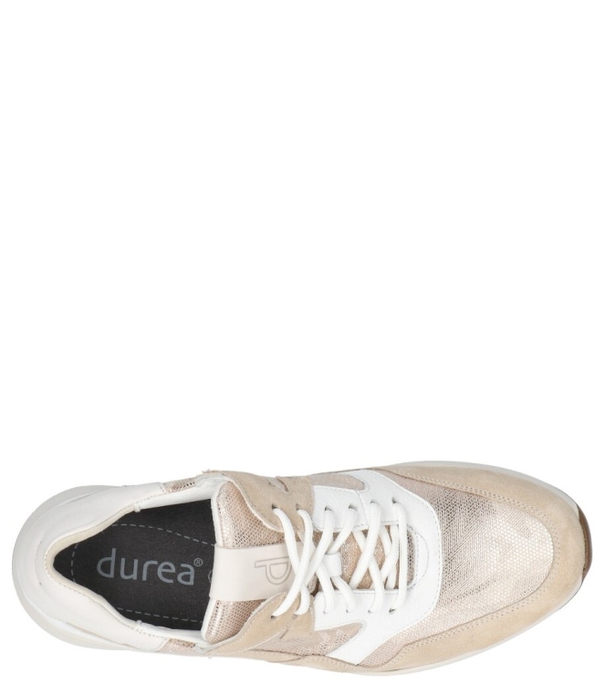 Durea Durea sneaker <span>6317 605 2066</span> 2066 L.TAUPE/PLATIN/WIT Durea sneaker <span>6317 605 2066</span> 6317 605 2066 beige - www.bremmerschoenen.live - Bremmer Schoenen
