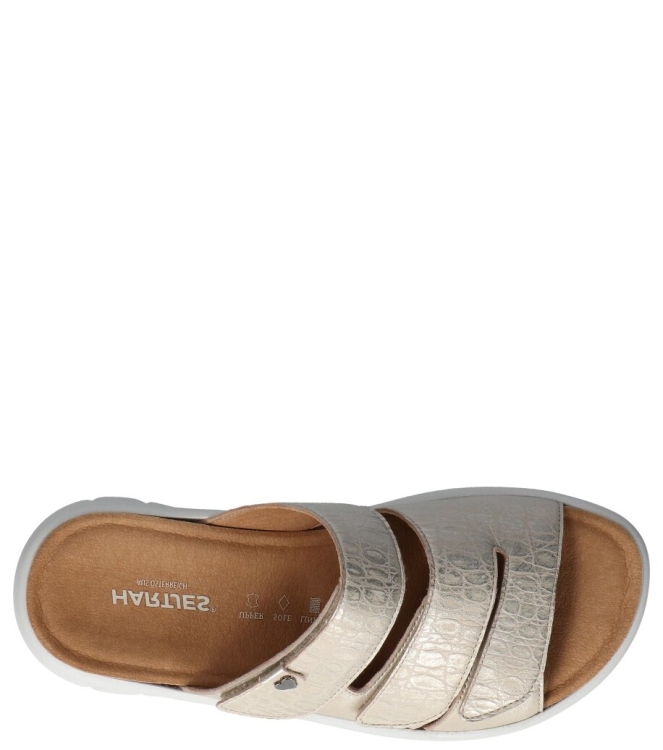 Hartjes Hartjes slipper <span>122.1801 40/40 Calypso</span> 40/40 Gold Hartjes slipper <span>122.1801 40/40 Calypso</span> 122.1801 40/40 Calypso goud - www.bremmerschoenen.live - Bremmer Schoenen