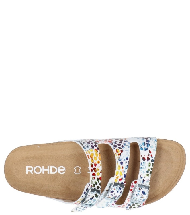 Rohde Rohde slipper <span>5620 08</span> 08 weiss bunt Rohde slipper <span>5620 08</span> 5620 08 meerkleurig - www.bremmerschoenen.live - Bremmer Schoenen