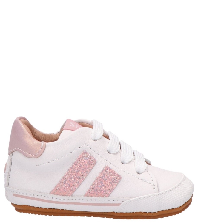 Shoesme Shoesme babyschoen <span>BP26S021-G</span> white pink glitterw Shoesme babyschoen <span>BP26S021-G</span> BP26S021-G wit - www.bremmerschoenen.live - Bremmer Schoenen