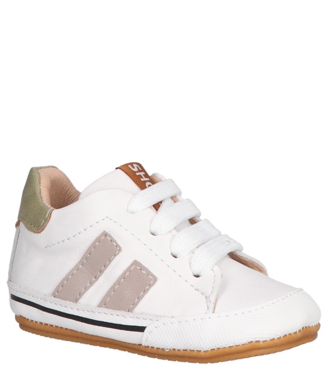 Shoesme Shoesme babyschoen <span>BP26S021-D</span> white taupe Shoesme babyschoen <span>BP26S021-D</span> BP26S021-D wit - www.bremmerschoenen.live - Bremmer Schoenen