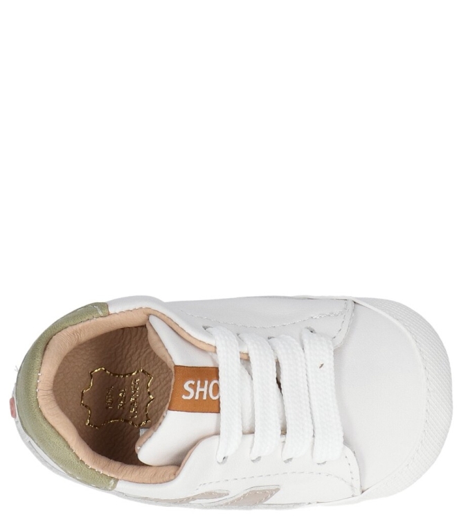 Shoesme Shoesme babyschoen <span>BP26S021-D</span> white taupe Shoesme babyschoen <span>BP26S021-D</span> BP26S021-D wit - www.bremmerschoenen.live - Bremmer Schoenen