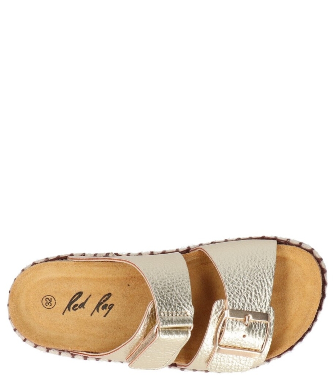 Red-Rag Red Rag slipper <span>18050 351</span> 351 Gold Metallic Red Rag slipper <span>18050 351</span> 18050 351 goud - www.bremmerschoenen.live - Bremmer Schoenen