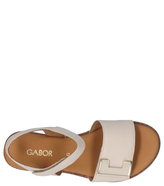 Gabor Gabor sandaal <span>82.700.52</span> 52 creme (uni+gold) Gabor sandaal <span>82.700.52</span> 82.700.52 wit - www.bremmerschoenen.live - Bremmer Schoenen