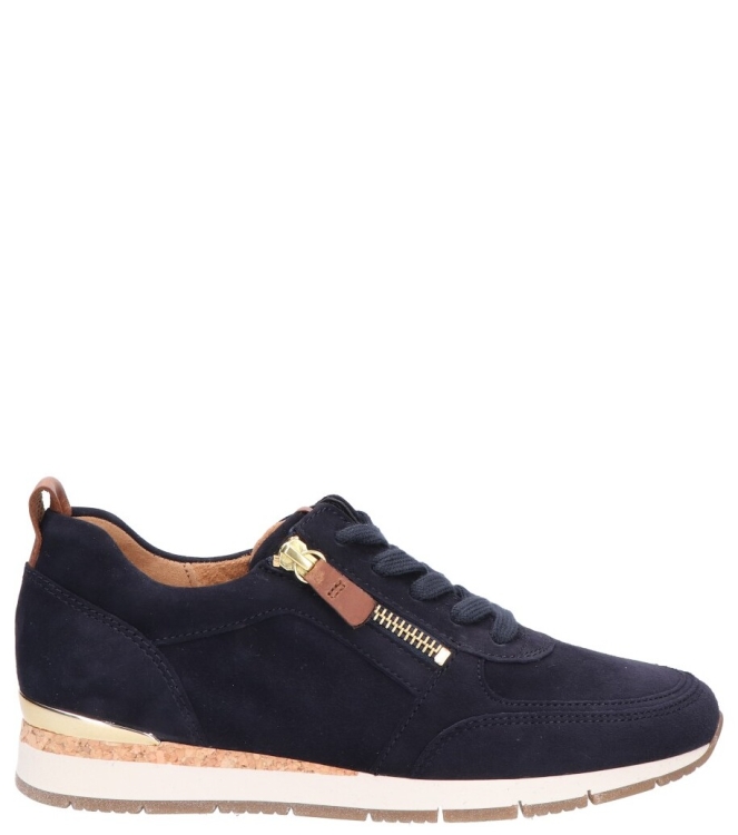Gabor Gabor sneaker <span>83.411.16</span> 16 dk-blue/camel(gold Gabor sneaker <span>83.411.16</span> 83.411.16 blauw - www.bremmerschoenen.live - Bremmer Schoenen