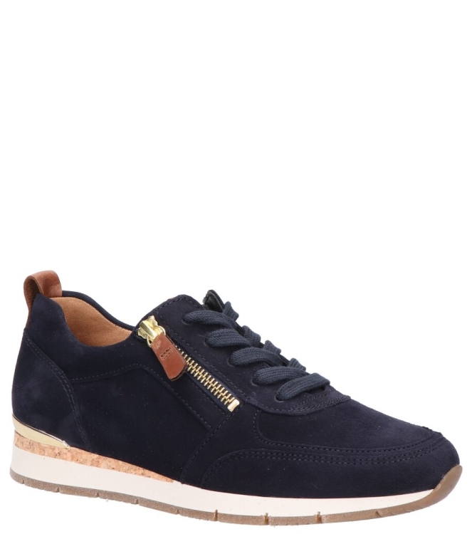 Gabor Gabor sneaker <span>83.411.16</span> 16 dk-blue/camel(gold Gabor sneaker <span>83.411.16</span> 83.411.16 blauw - www.bremmerschoenen.live - Bremmer Schoenen