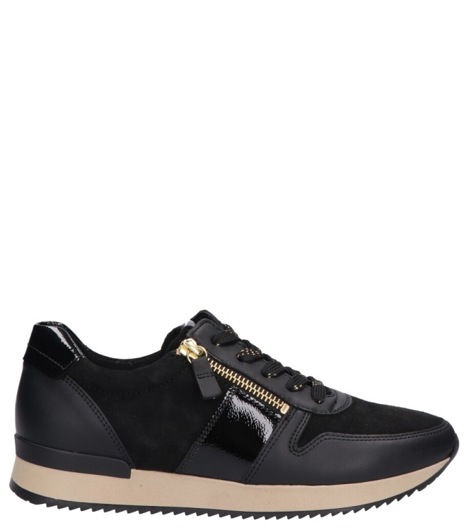 Gabor Gabor sneaker <span>6019.01.001</span> 001 black (gold) Gabor sneaker <span>6019.01.001</span> 6019.01.001 zwart - www.bremmerschoenen.live - Bremmer Schoenen